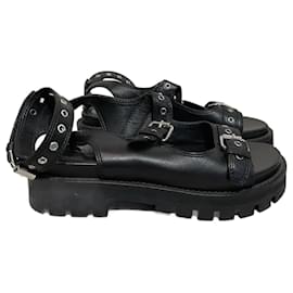 Alaïa-ALAIA  Sandals T.eu 38 leather-Black