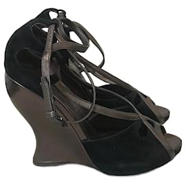 Bottega Veneta-BOTTEGA VENETA  Sandals T.eu 39 Suede-Black