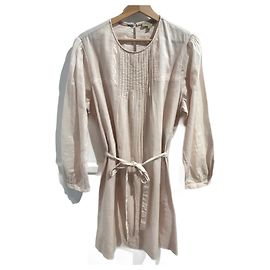 Robe BURBERRY T.UK 14 en coton Rose