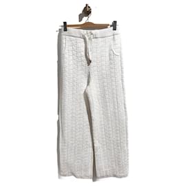 Balmain-BALMAIN  Trousers T.fr 36 cloth-White
