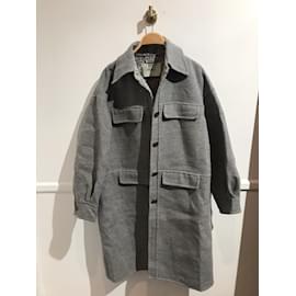 Fendi-FENDI  Coats T.it 42 Wool-Grey