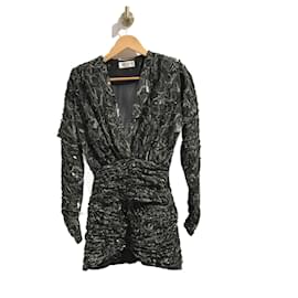 Saint Laurent-SAINT LAURENT  Dresses T.International XS Synthetic-Khaki