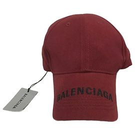 BALENCIAGA Sombreros T.Internacional L Algodón Burdeos
