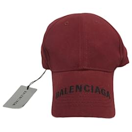 Balenciaga-BALENCIAGA Sombreros T.Internacional L Algodón-Burdeos