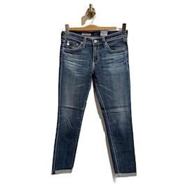 Autre Marque-AG ADRIANO GOLDSCHMIED Jeans T.US 26 cotton-Bleu