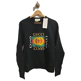 Gucci-GUCCI Tricots T.International XS Coton-Noir