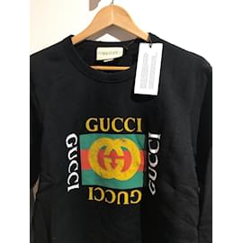 Gucci-GUCCI  Knitwear T.International XS Cotton-Black
