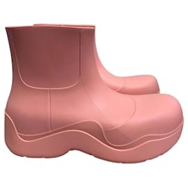 Bottega Veneta-BOTTEGA VENETA  Ankle boots T.eu 38 rubber-Pink