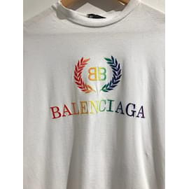 Balenciaga-BALENCIAGA Hauts T.International S Coton-Blanc