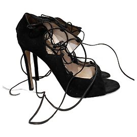GIANVITO ROSSI Tacchi T.EU 38 Camoscio Nero