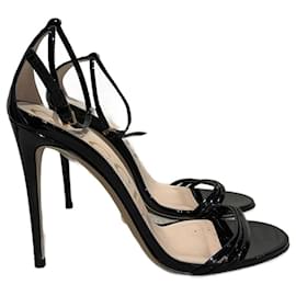 Gucci-GUCCI  Sandals T.eu 38 Patent leather-Black