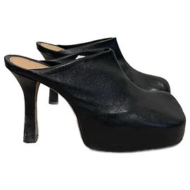 BOTTEGA VENETA Sandali T.EU 37.5 Pelle Nero
