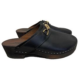 Céline CELINE Sabot e zoccoli T.Unione Europea 38 Leather Nero