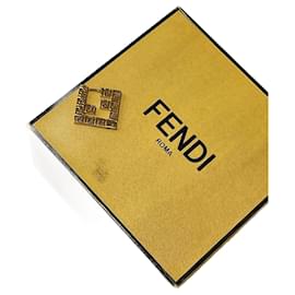 Fendi-FENDI Pendientes T.  metal-Dorado