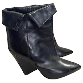 Isabel Marant-ISABEL MARANT  Ankle boots T.eu 37 leather-Black