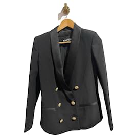 Balmain-BALMAIN  Jackets T.fr 36 Viscose-Black