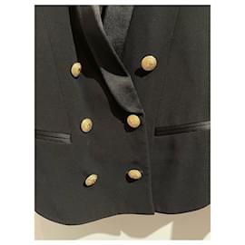 Balmain-BALMAIN  Jackets T.fr 36 Viscose-Black