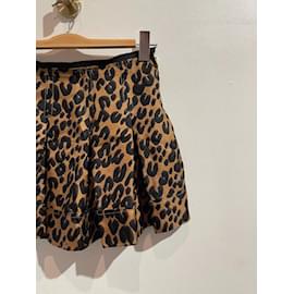 Louis Vuitton-LOUIS VUITTON  Skirts T.fr 36 silk-Brown