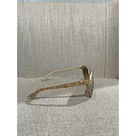 Dolce & Gabbana-DOLCE & GABBANA Lunettes de soleil T.  plastique-Beige