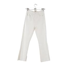 Mother-Gerade Jeans aus Baumwolle-Weiß