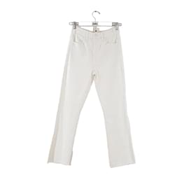 Mother-Straight cotton jeans-White