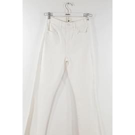 Mother-Straight cotton jeans-White