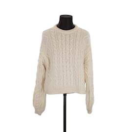 Anine Bing-Maglione di lana-Bianco