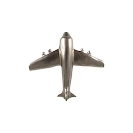 Krizia-Krizia Airplane Brooch-Silvery