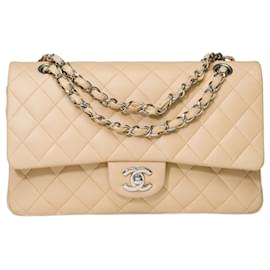 Chanel-Sac Chanel Timeless/Classic in Beige Leather - 101602-Beige