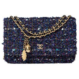 CHANEL Wallet on Chain bag in Multicolor Tweed - 101578 Multiple colors