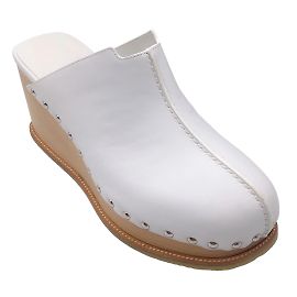 Hermès Mules Hermes en cuir blanc Earth / Sabots Blanc