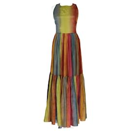 Christian Dior-Multicolor Dioraura Sleeveless Maxi Dress-Multiple colors