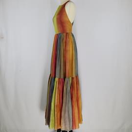 Christian Dior-Multicolor Dioraura Sleeveless Maxi Dress-Multiple colors