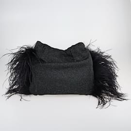 Autre Marque-Black Clutch Bag-Black