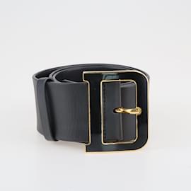 Dior-Black Diorquake Wide Waist Belt-Black