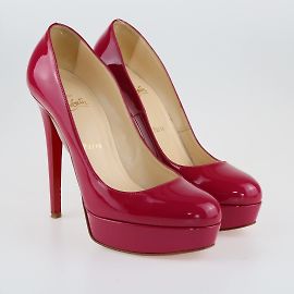 Christian Louboutin Escarpins à plateforme fuschia bianca Autre