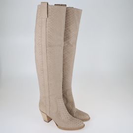 Christian Dior Botas sobre la rodilla vintage Galliano Era beige Beige