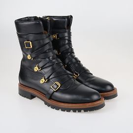 Christian Dior Black Wildior Boots Black