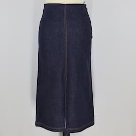 Fendi-FENDI Skirts T.FR 36 Cotton-Blue