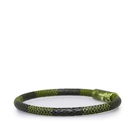 Louis Vuitton-Brown Louis Vuitton Damier Ebene Keep It Costume Bracelet-Brown