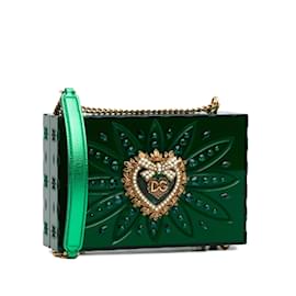 Dolce & Gabbana-Bolsa Crossbody Verde Dolce&Gabbana Plexiglass Devotion-Verde