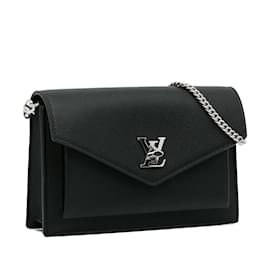 Louis Vuitton-Black Louis Vuitton Mylockme Chain Bag-Black