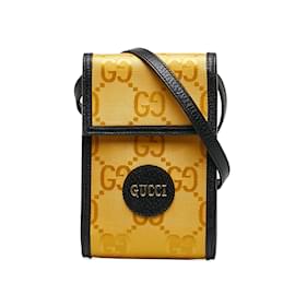 Gucci-Bolsa Crossbody Gucci Mini GG Off The Grid Amarela-Amarelo