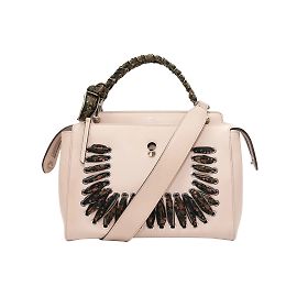 Sac à main Pink Fendi DotCom avec couture en pointillé Rose