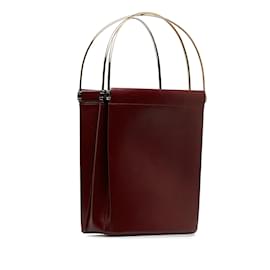 Cartier-Burgundy Cartier Trinity Cage Handbag-Dark red
