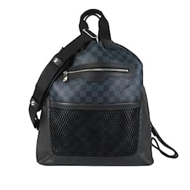 Louis Vuitton-Blue Louis Vuitton Damier Cobalt Matchpoint Hybrid Backpack-Blue