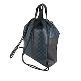 Louis Vuitton-Blue Louis Vuitton Damier Cobalt Matchpoint Hybrid Backpack-Blue
