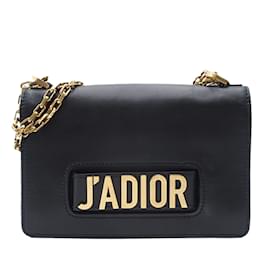 Dior-Bolsa Dior média JAdior preta com corrente-Preto