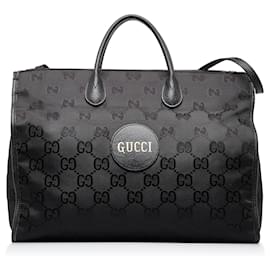 Gucci-Black Gucci GG Econyl Off The Grid Convertible Tote Satchel-Black