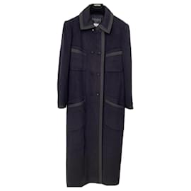 Chanel-Coats, Outerwear-Black,Blue